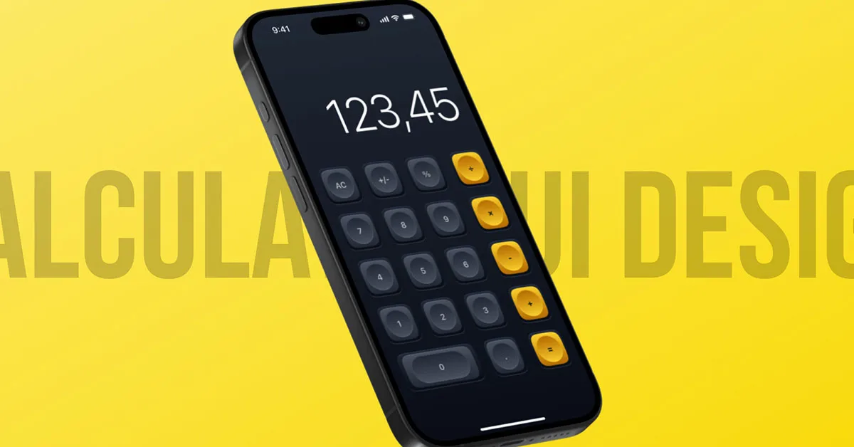 Calculator Design in Figma – Daily UI Challenge - Day 4