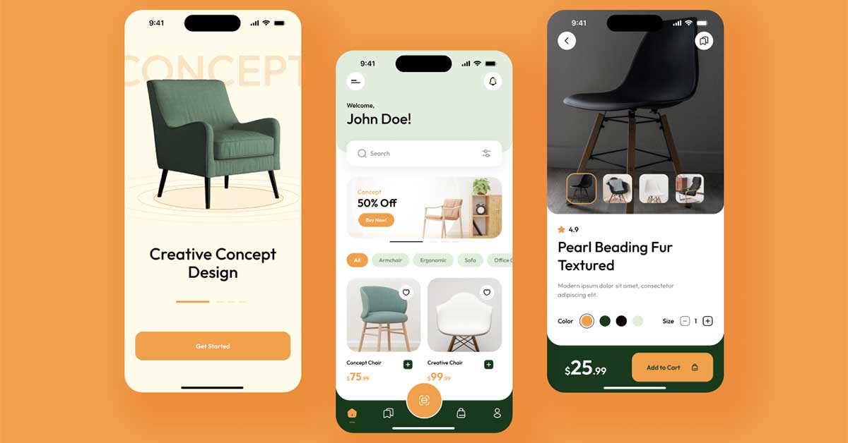 Furniture App Design in Figma