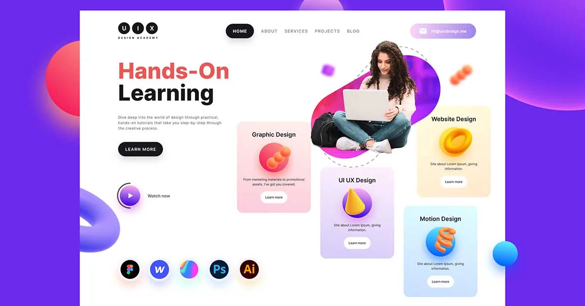 Daily UI Challenge - Day 03 - Landing Page