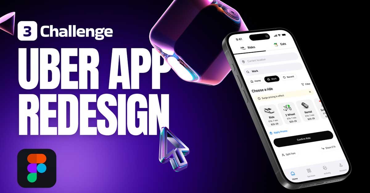 Uber Mobile App Home Screen