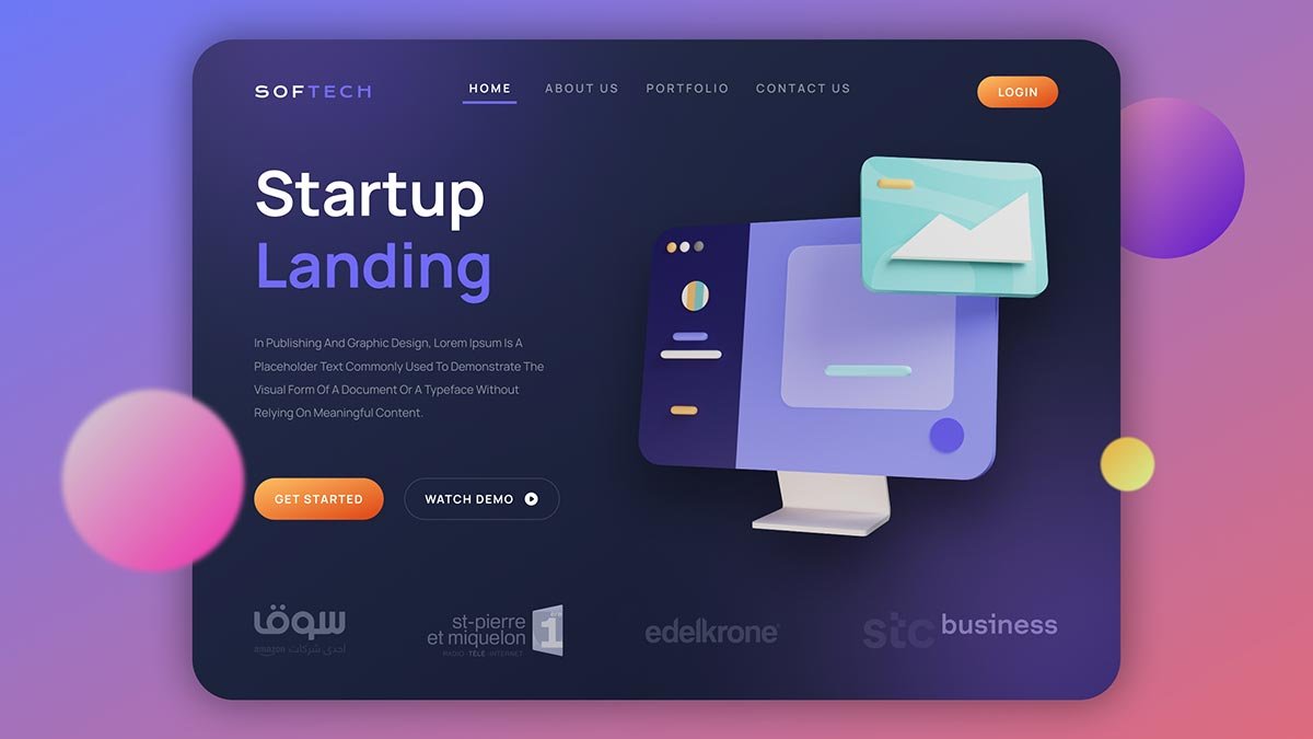 How to Design a Startup Landing Page for figma beginners