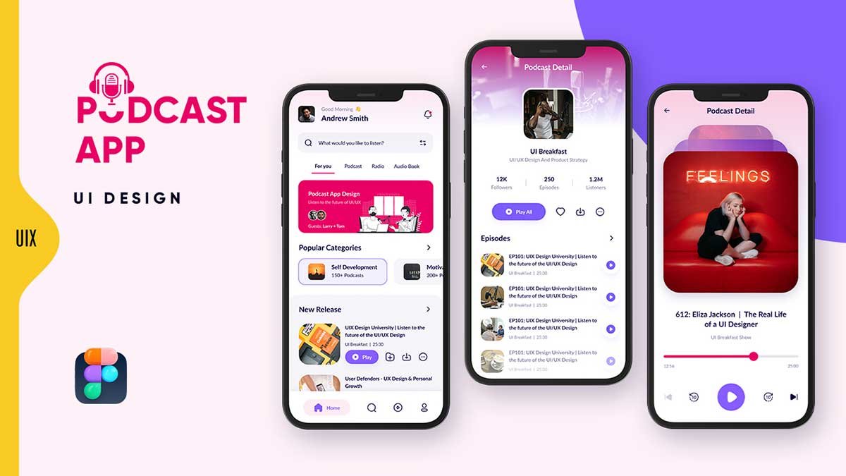Podcast App UI Design