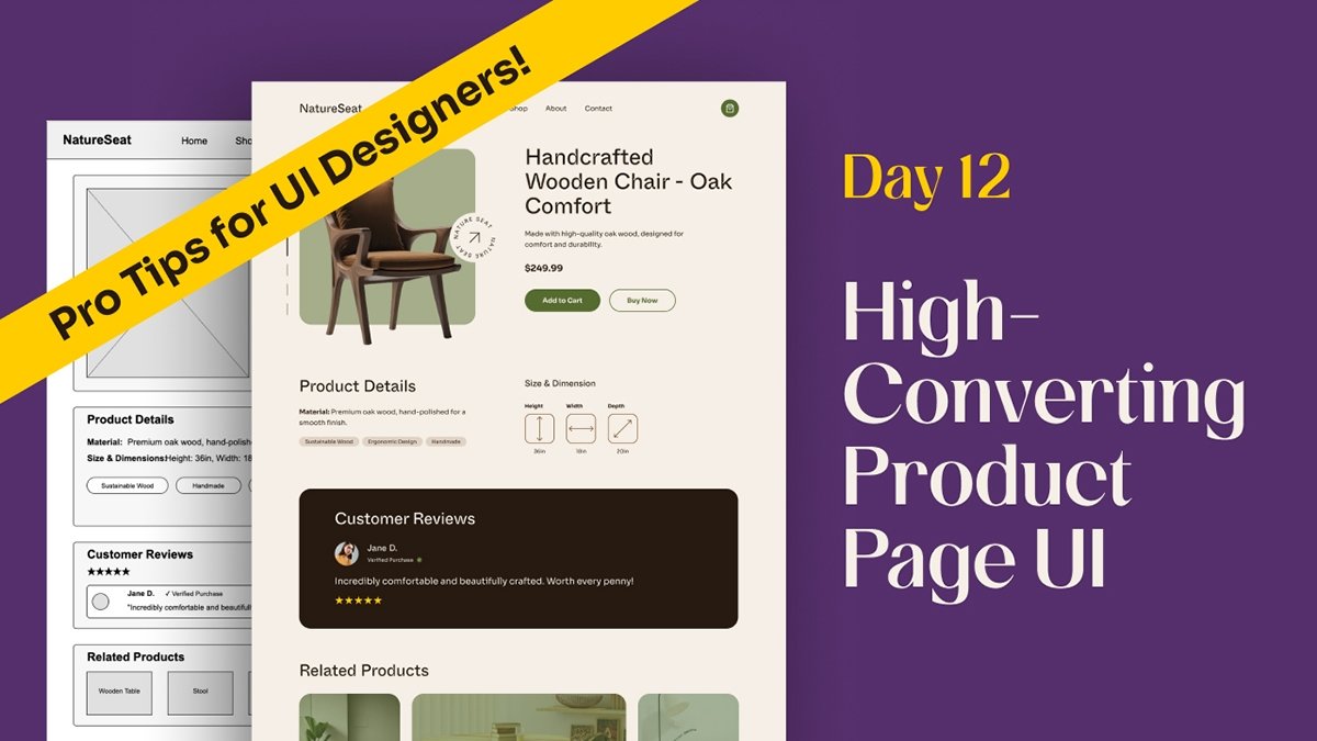 Daily UI Challenge - Day 12 E-commerce Product Card UI (Single Product)