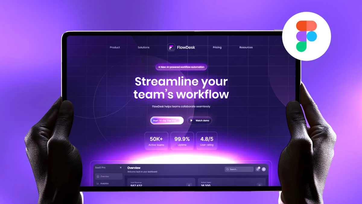 Landing Page Design in Figma | Daily UI Challenge Day 03
